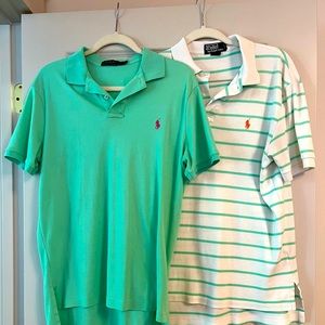 2 Mens Ralph Lauren polos, size large